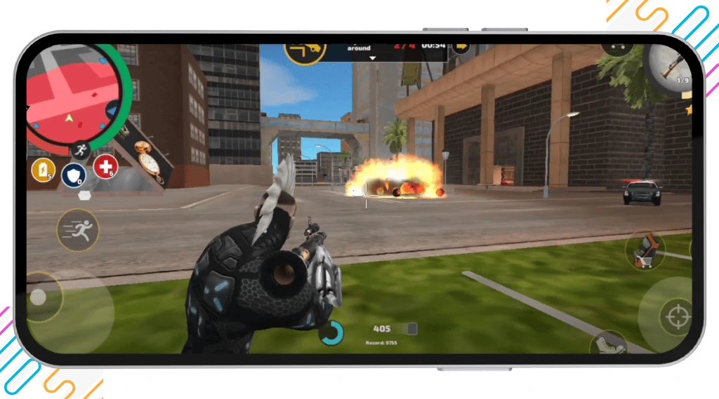 Rope Hero MOD APK 4 happymode.net.in