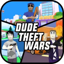 dude theft wars mod apk logo