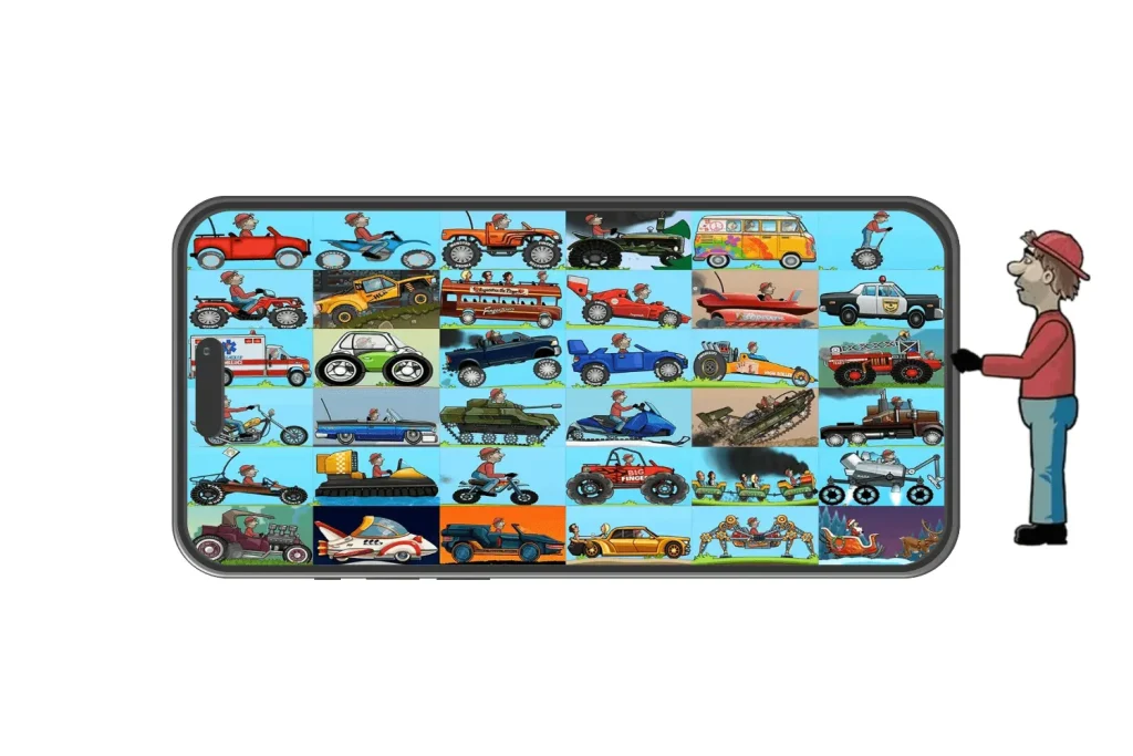 Hill Climb Racing MOD APK all-vehicles-unlocked