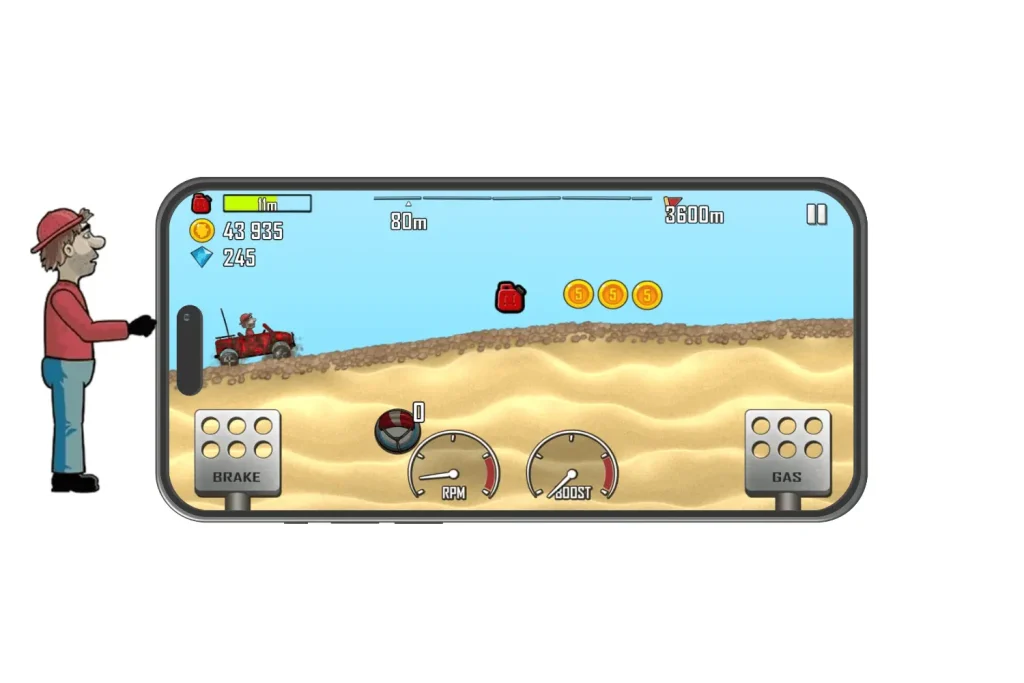 Hill Climb Racing MOD APK seamless-gameplay