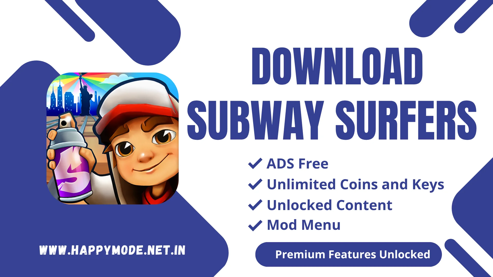 Subway Surfers MOD APK Download [Unlimited Coins & Keys]-Happymod