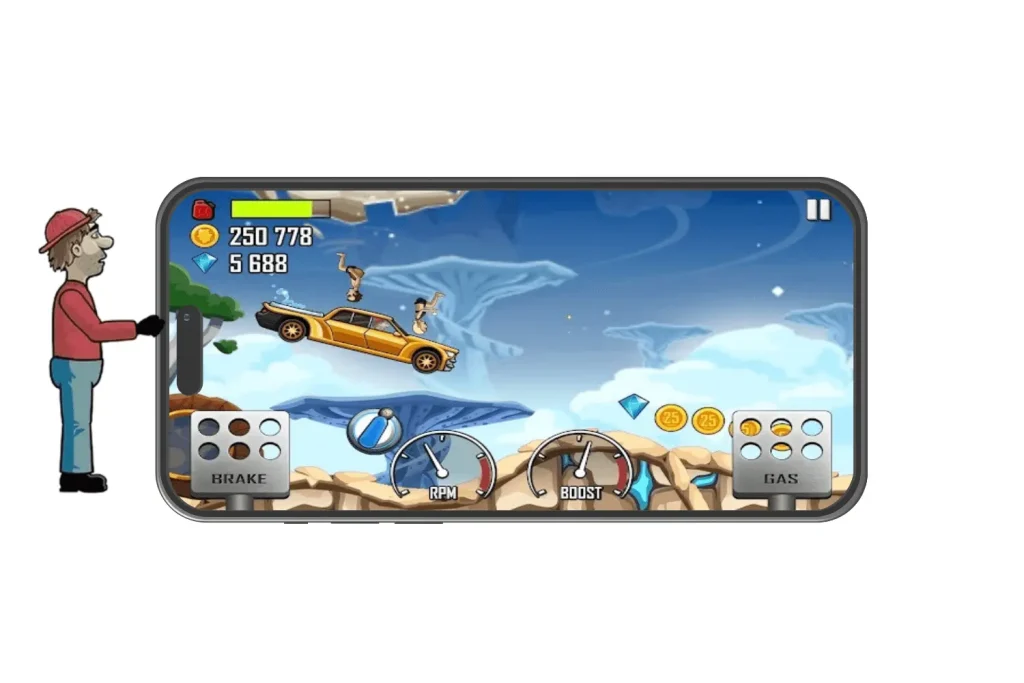 Hill Climb Racing MOD APK ulimited-gems