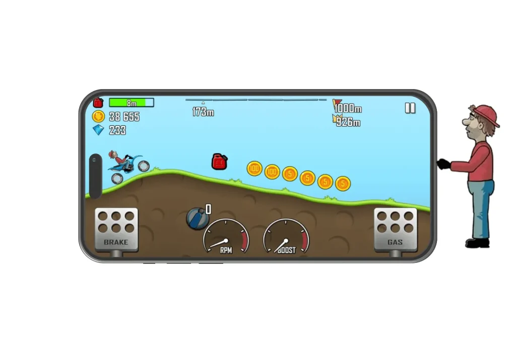 Hill Climb Racing MOD APK unlimited-fuel